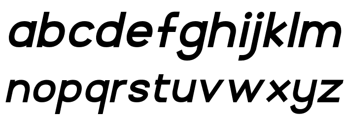 BrandingPro-BoldItalic Font LOWERCASE