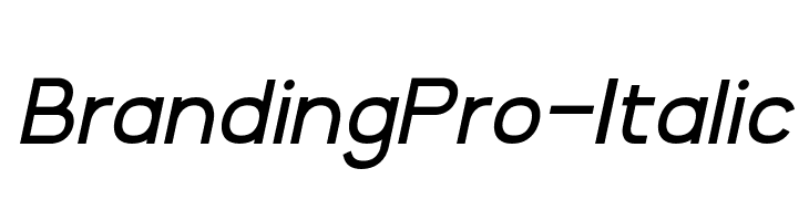 BrandingPro-Italic  les polices de caractères gratuit tlcharger