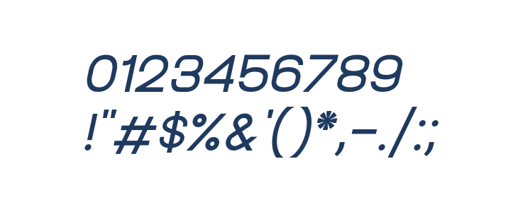 BrandingPro-Italic Other Characters