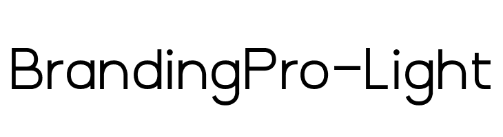 BrandingPro-Light  Fuentes Gratis Descargar