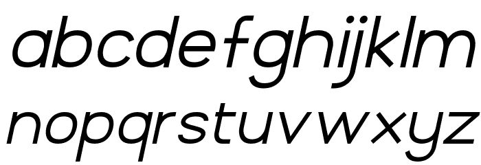 BrandingPro-LightItalic Font LOWERCASE