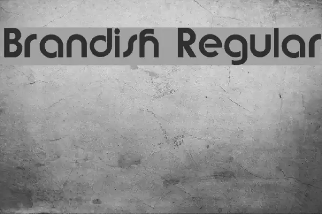 Brandish Regular Font examples