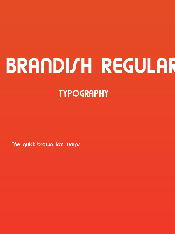 Brandish Regular Poster