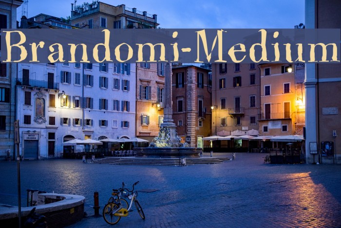 Brandomi-Medium Font examples