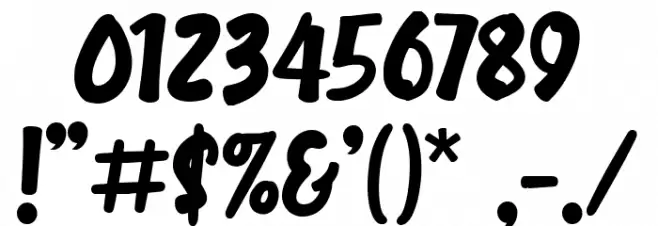 Brandon Bromley Font OTHER CHARS