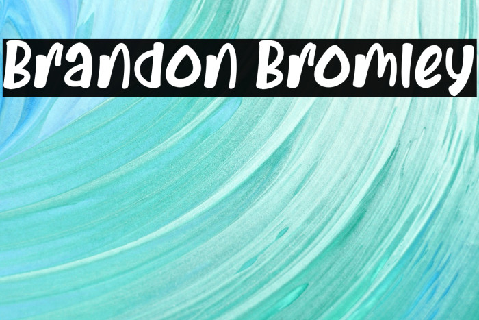 Brandon Bromley Font examples