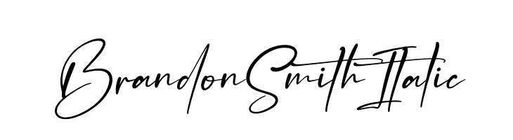 Brandon Smith Italic  免费字体下载