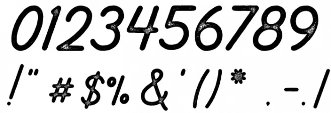 Brandon Smith Stamp Font OTHER CHARS