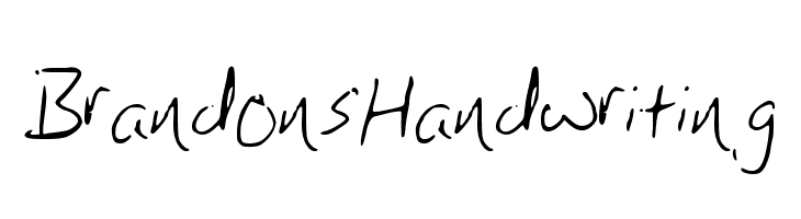 BrandonsHandwriting  免费字体下载