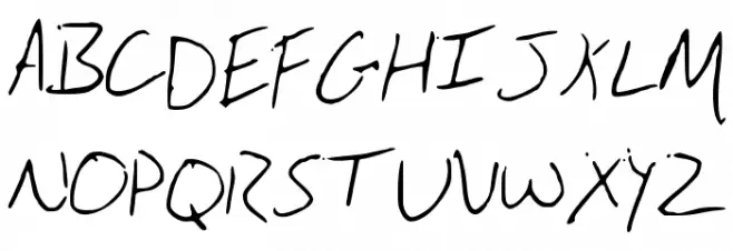 BrandonsHandwriting Шрифта ВЕРХНИЙ