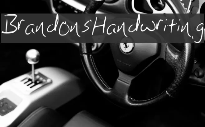 BrandonsHandwriting Example 1