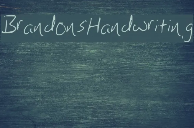 BrandonsHandwriting Example 3
