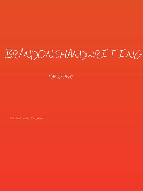 BrandonsHandwriting Poster