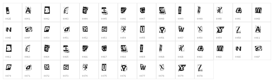 Brands Kidnapped Character Map