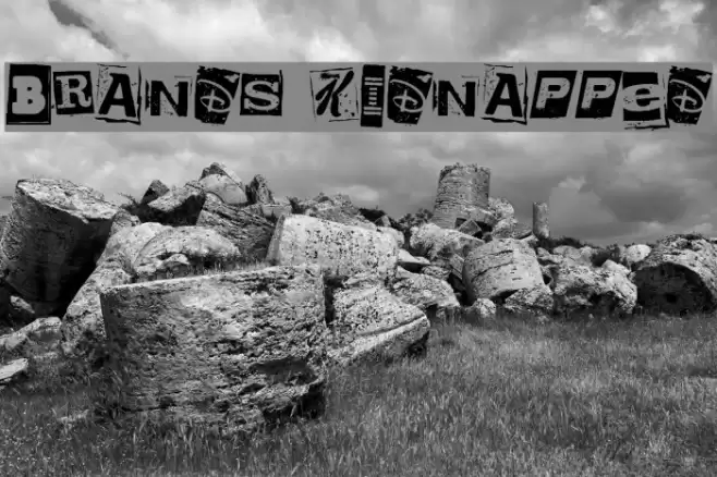 Brands Kidnapped Font examples