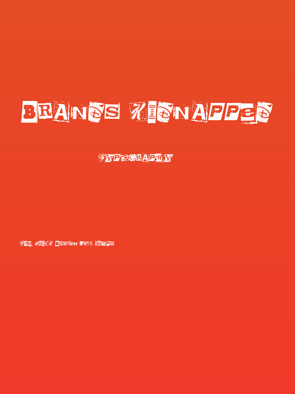 Brands Kidnapped Poster