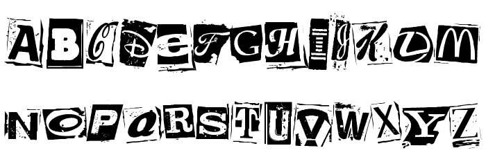 Brands Kidnapped Font LOWERCASE