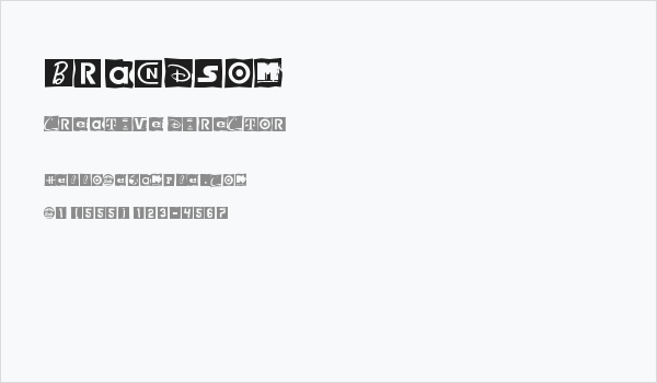 Brandsom Business Card