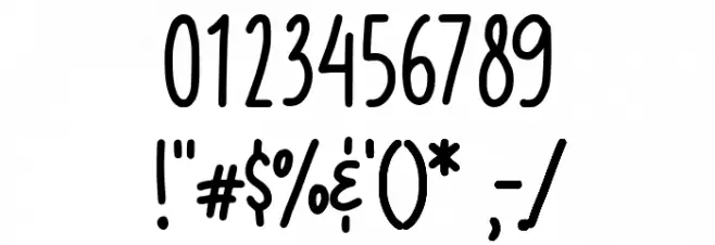 Brandy Coffee Demo Font OTHER CHARS