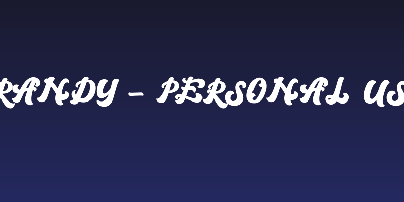 Brandy - Personal use Social Header