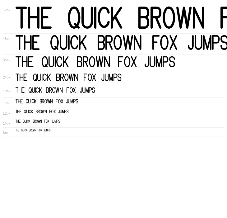 Brandy mono san typeface Waterfall