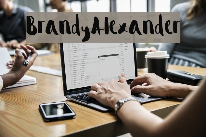 Brandy_Alexander Font examples