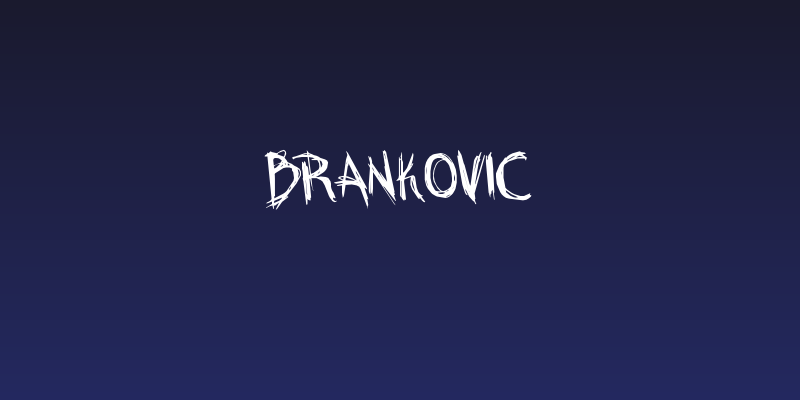 Brankovic Social Header