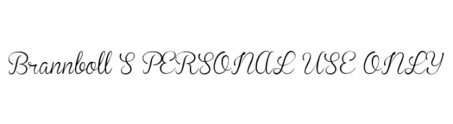 Brannboll S PERSONAL USE ONLY  Fuentes Gratis Descargar