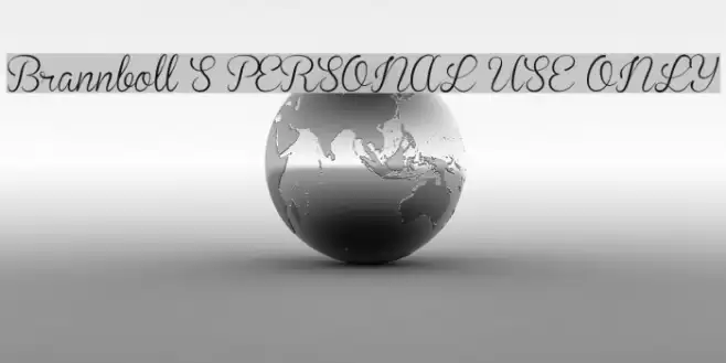 Brannboll S PERSONAL USE ONLY Font examples