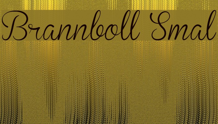 Brannboll Smal Font examples