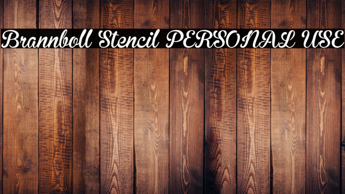 Brannboll Stencil PERSONAL USE Example 1