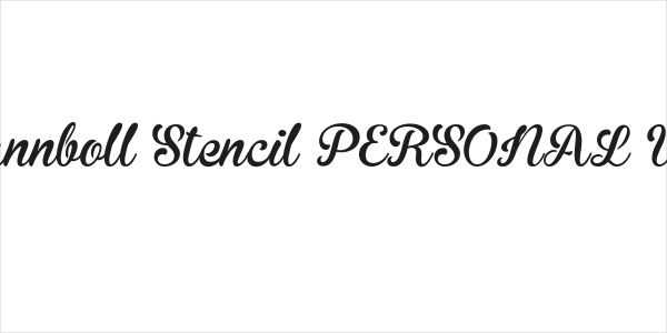 Brannboll Stencil PERSONAL USE Logo