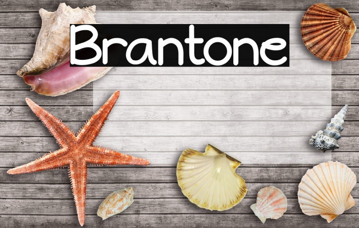 Brantone Font examples