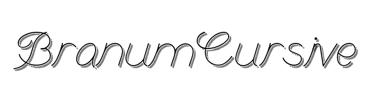 BranumCursive  Frei Schriftart Herunterladen