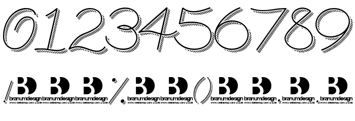 BranumCursive Font OTHER CHARS