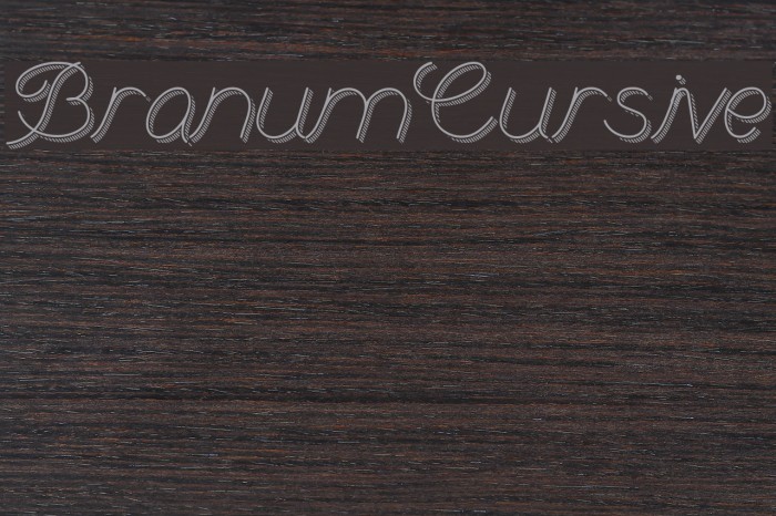 BranumCursive Font examples