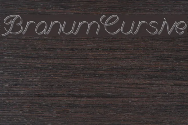 BranumCursive Example 3