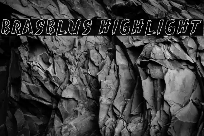 Brasblus Highlight Font examples