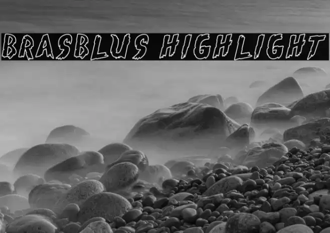 Brasblus Highlight Font examples