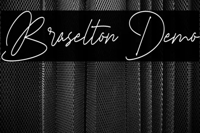 Braselton Demo फ़ॉन्ट examples