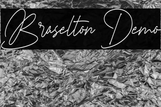 Braselton Demo फ़ॉन्ट examples