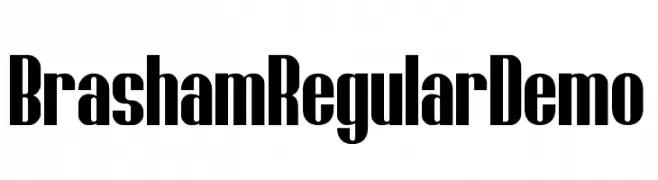 Brasham Regular Demo  font caratteri gratis