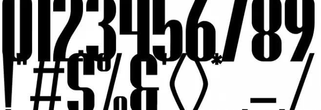 Brasham Regular Demo Font OTHER CHARS