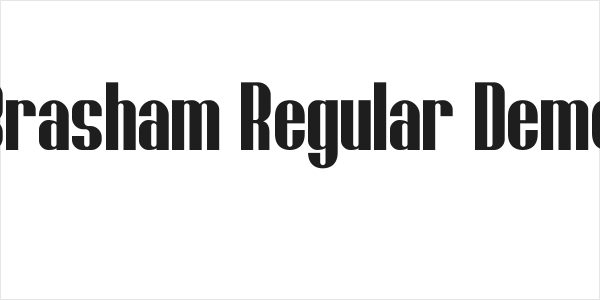 Brasham Regular Demo Logo