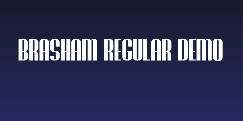 Brasham Regular Demo Social Header