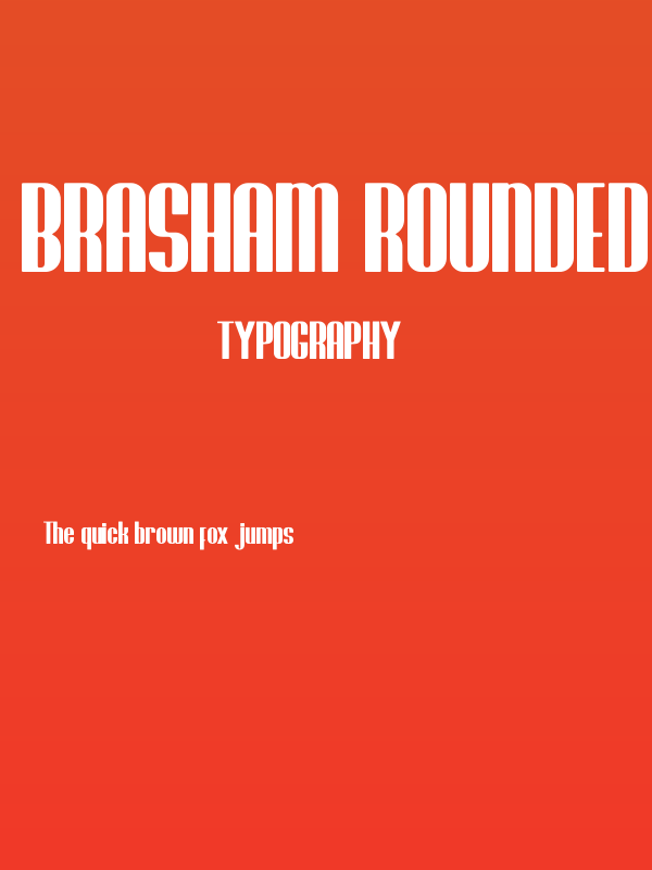 Brasham Rounded Demo Rounded Poster
