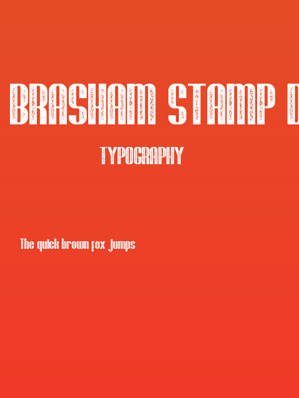 Brasham Stamp Demo Stamp Poster
