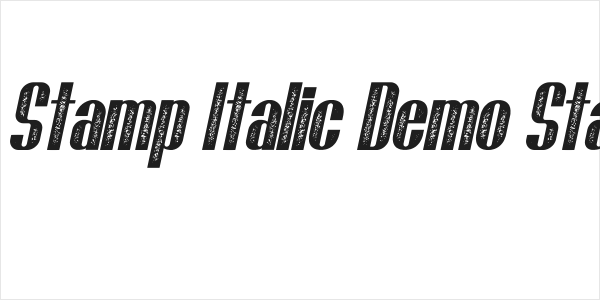 Brasham Stamp Italic Demo Stamp Italic Logo