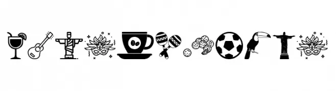Brasil Icons  Free Fonts Download