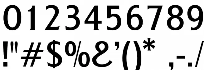 BrasileaOpti-Medium Font OTHER CHARS